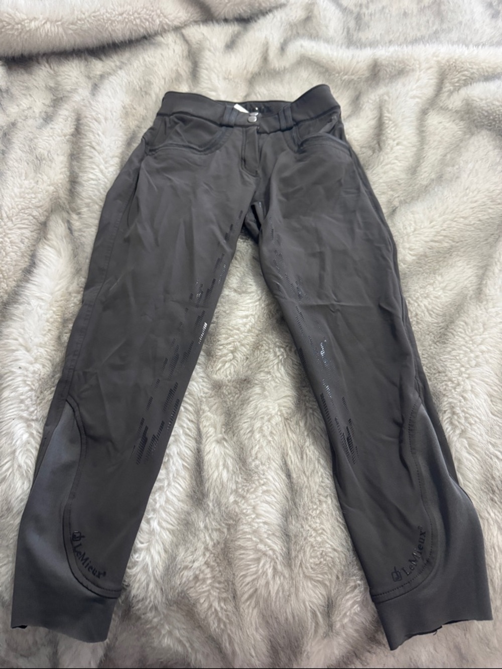 Lemieux gray breeches full seat 24